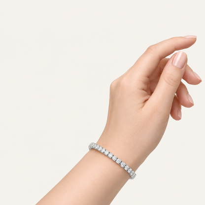 4.00CT Round Cut Lab Grown Diamond Tennis Bracelet