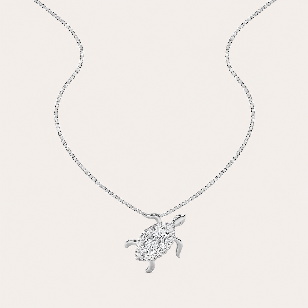 2CT Marquise Cut Lab Grown Diamond Pendant Necklace