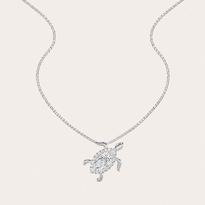 2CT Marquise Cut Lab Grown Diamond Pendant Necklace