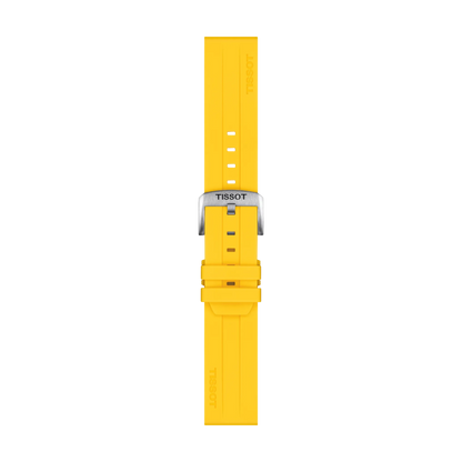 Tissot Official Silicone Yellow Strap Lugs 22 mm 1