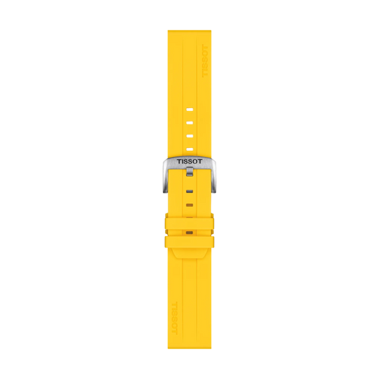 Tissot Official Silicone Yellow Strap Lugs 22 mm 1