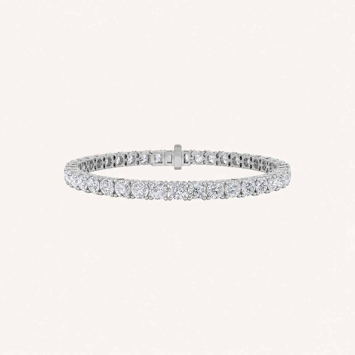 12CT Round Cut Lab Grown Diamond Tennis Bracelet