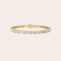 10CT Oval Cut Lab Grown Diamond East & West Tennis Bracelet