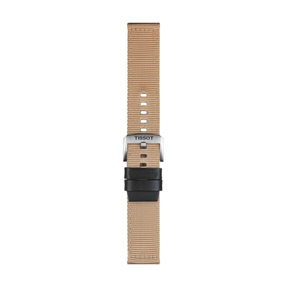Tissot Official Beige Fabric Strap Lugs 22 mm 1