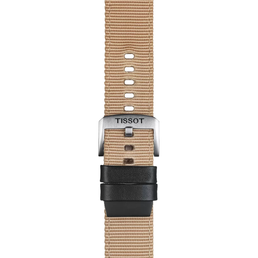 Tissot Official Beige Fabric Strap Lugs 22 mm 2