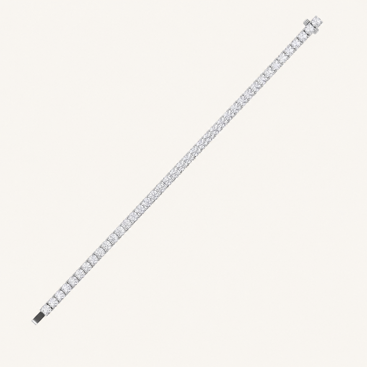 12CT Round Cut Lab Grown Diamond Tennis Bracelet