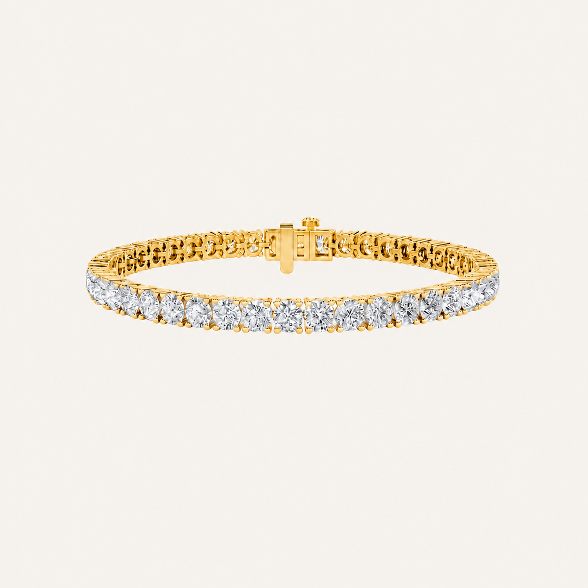 10CT Round Cut Lab Grown Diamond Tennis Bracelet