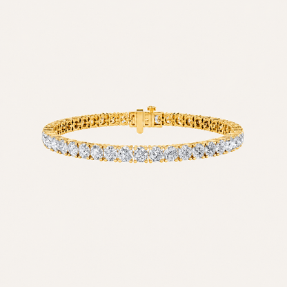 10CT Round Cut Lab Grown Diamond Tennis Bracelet