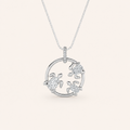 2CT Oval Cur Lab Grown Diamond Baby Tutle Pendant Necklace
