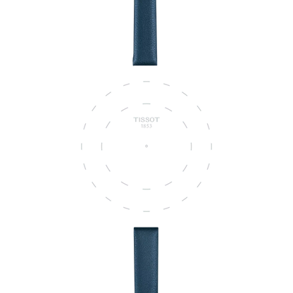 Tissot Official Blue Leather Strap Lugs 09 mm 3