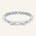 0.25CT Round Certified Lab Grown Diamond Band