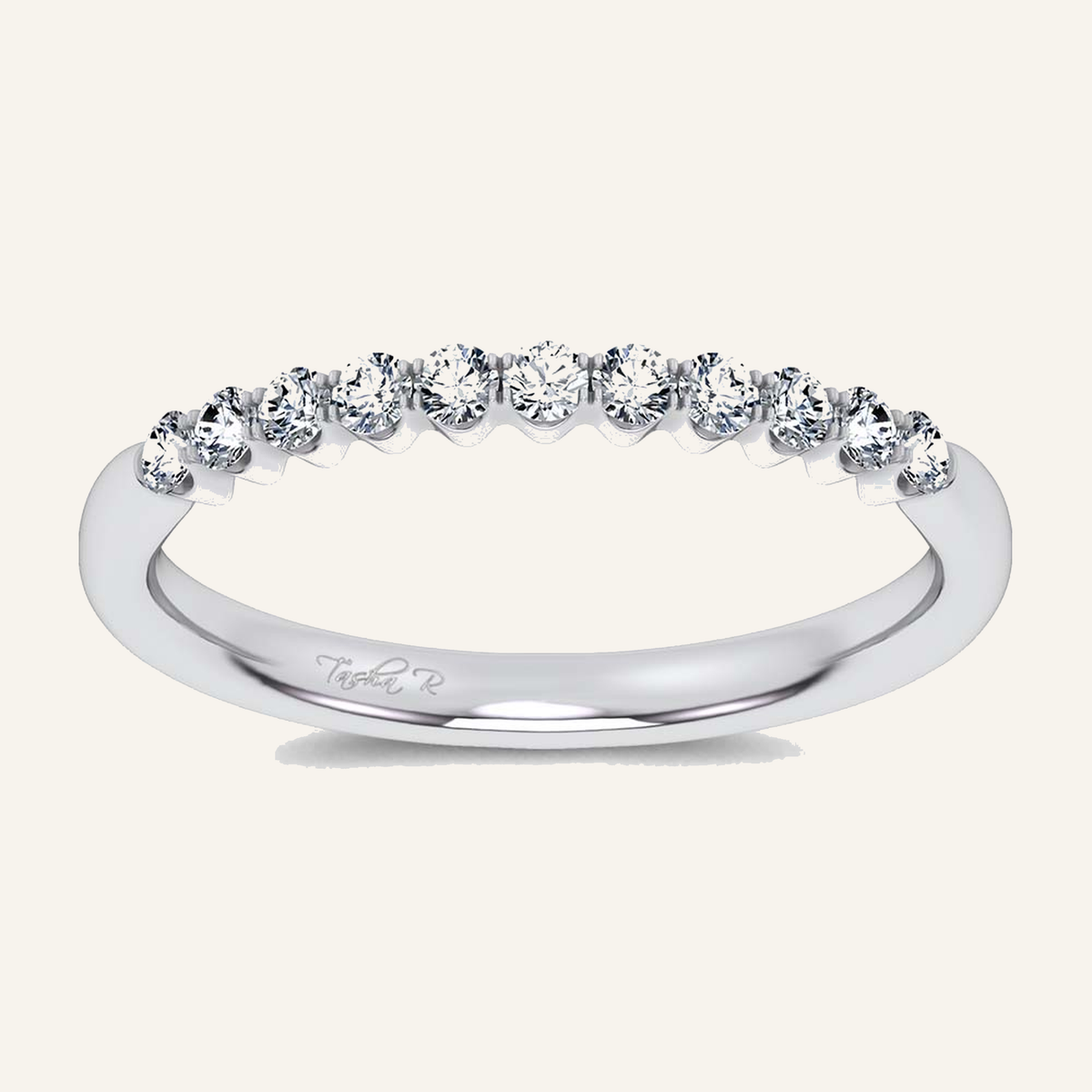 0.25CT Round Certified Lab Grown Diamond Band
