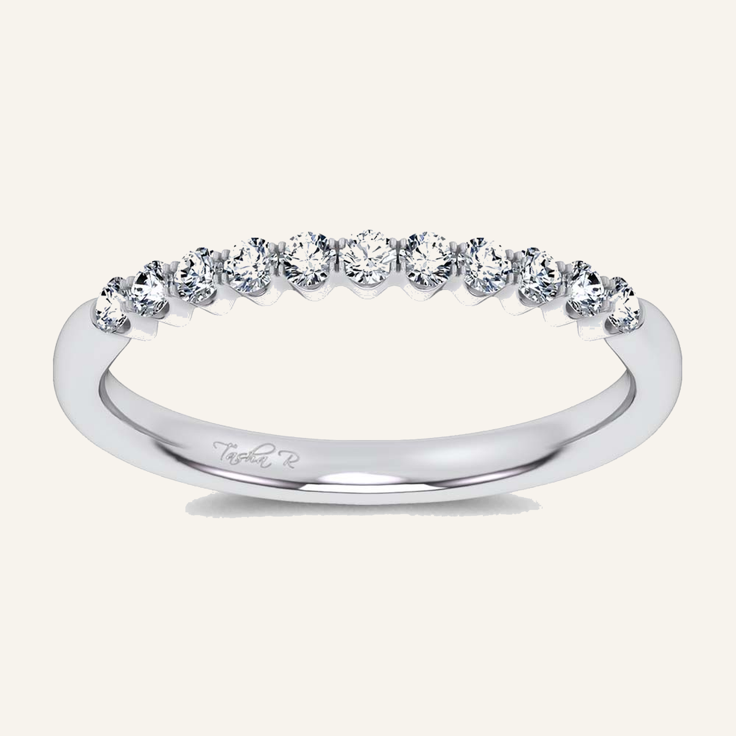 0.25CT Round Certified Lab Grown Diamond Band