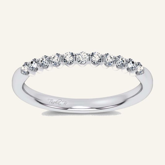 0.25CT Round Certified Lab Grown Diamond Band
