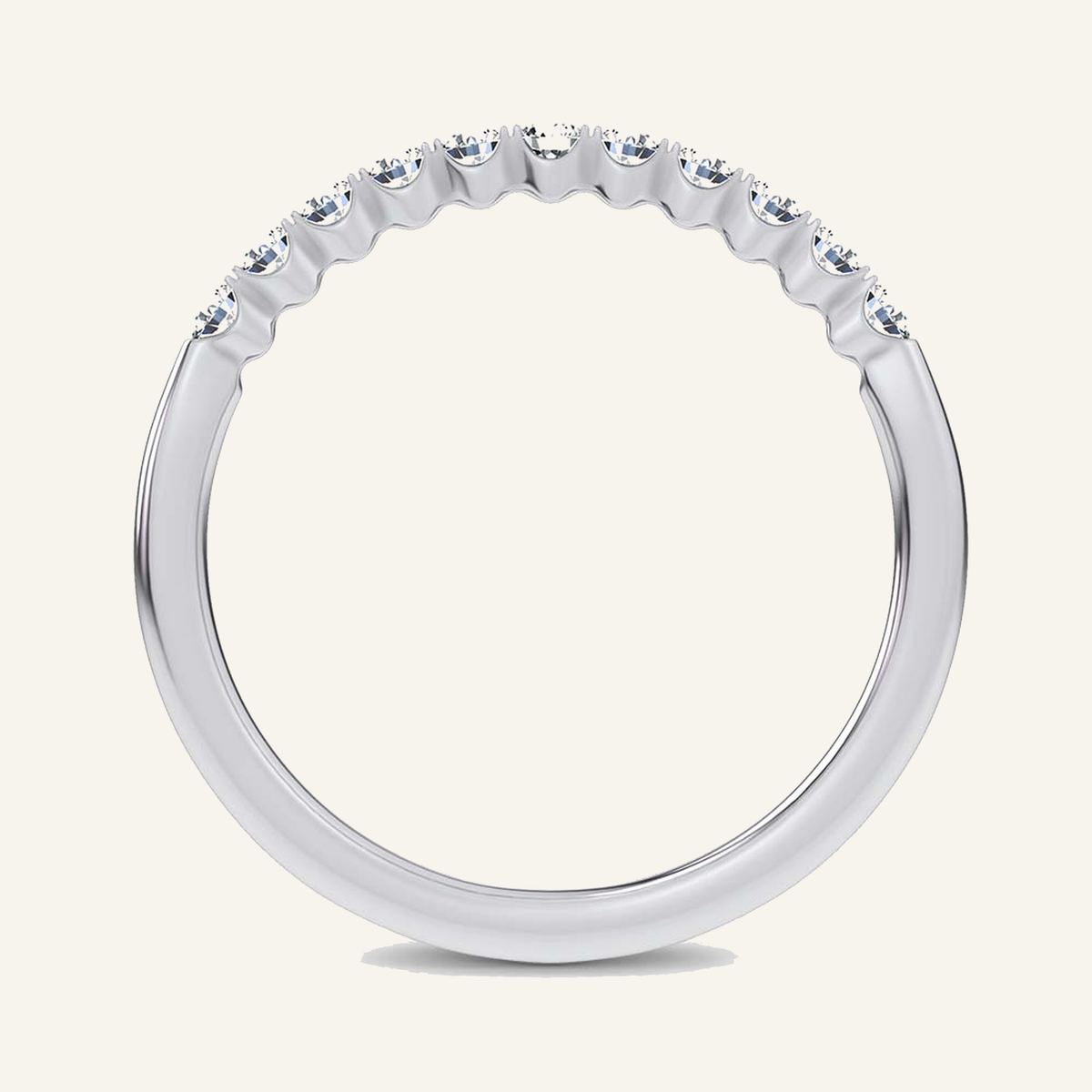 0.24CT Round Certified Lab Grown Diamond Enhancer Band