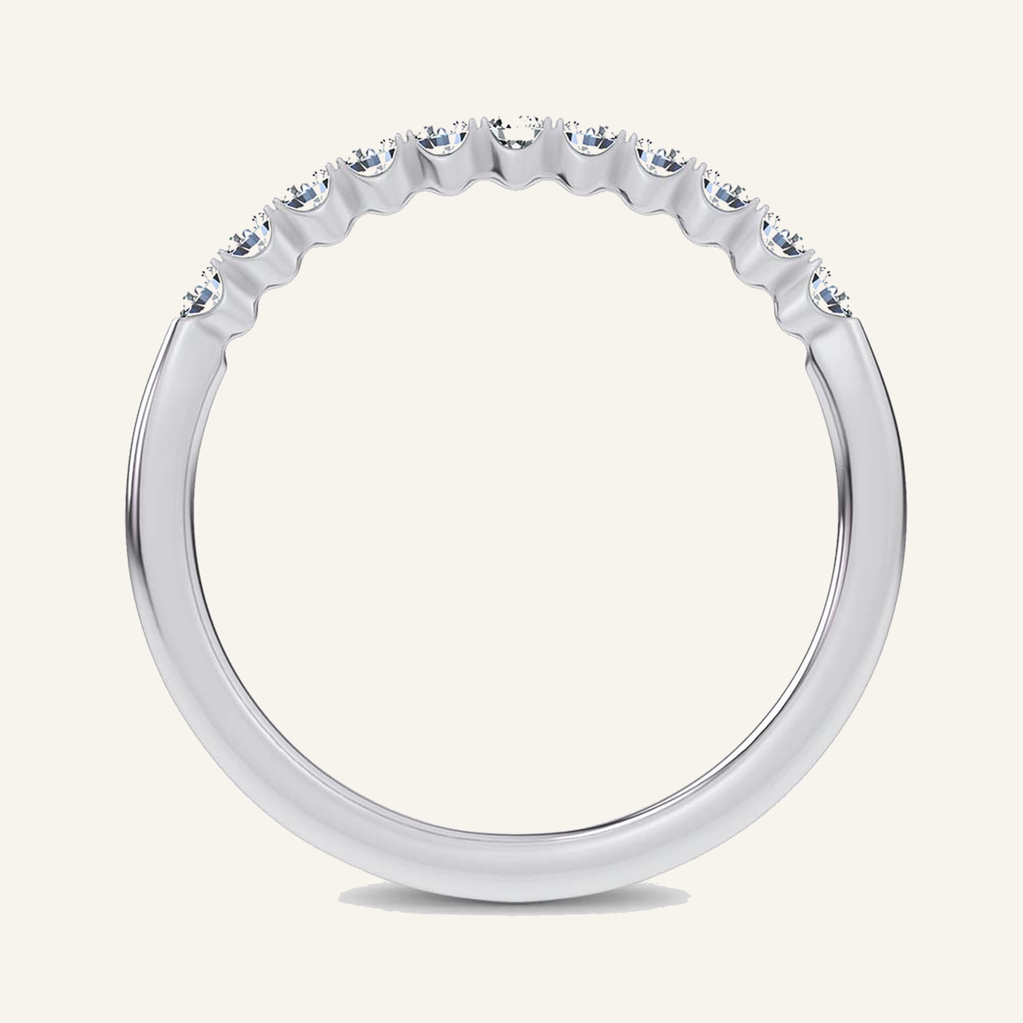 0.24CT Round Certified Lab Grown Diamond Enhancer Band