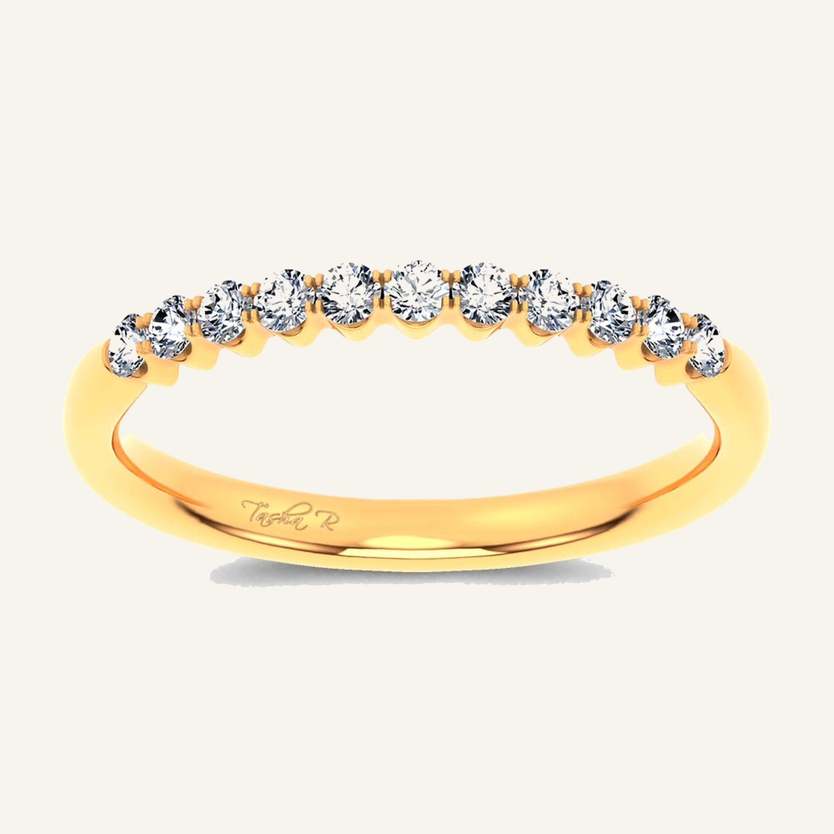 0.24CT Round Certified Lab Grown Diamond Enhancer Band