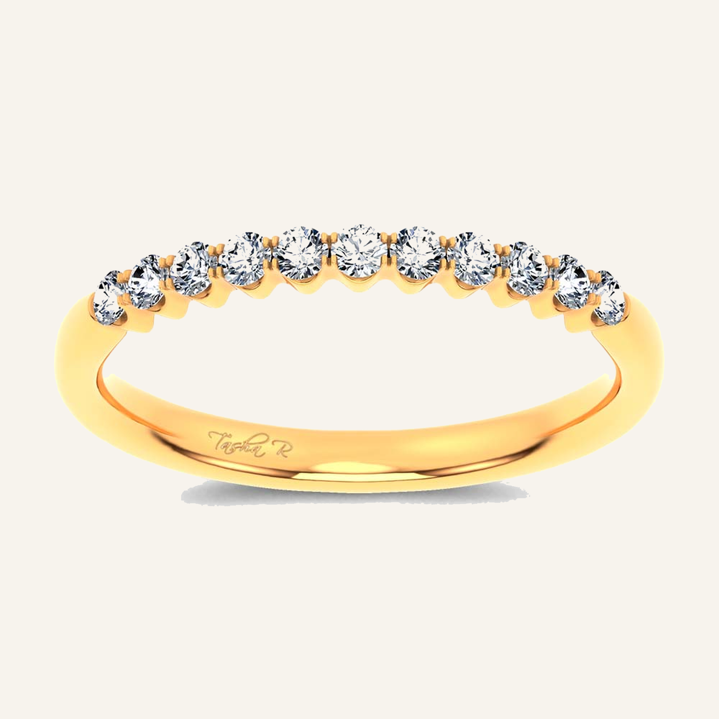 0.25CT Round Certified Lab Grown Diamond Band