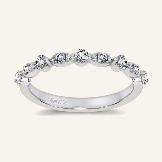 0.25CT Round Cut Certified Lab Grown Diamond Band