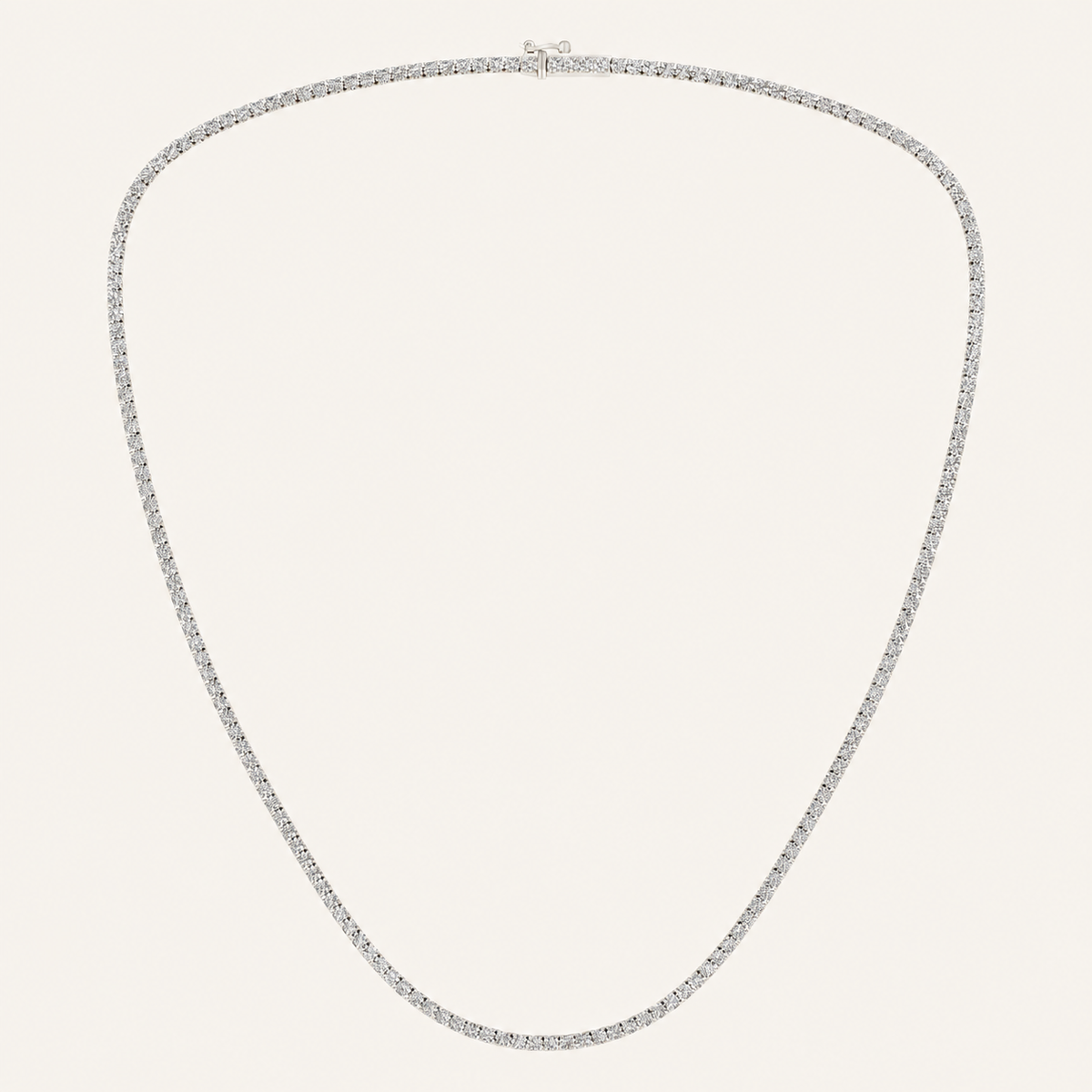 5.00CT Round Cut Lab Grown Diamond Necklace