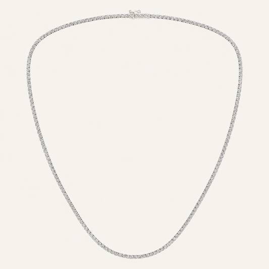 5.00CT Round Cut Lab Grown Diamond Necklace