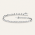 5.00CT Pear Cut Lab Grown Diamond Tennis Bracelet