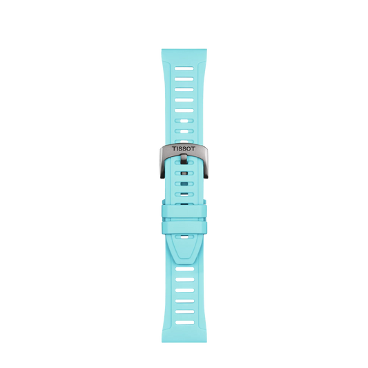 Tissot Official Ice Blue Silicone Strap Lugs 21 mm XS 1
