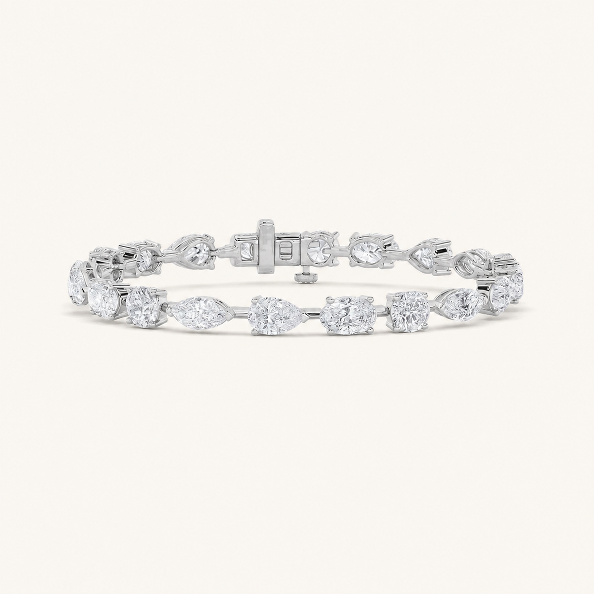 8CT Multistone lab grown diamond East & West tennis Bracelet