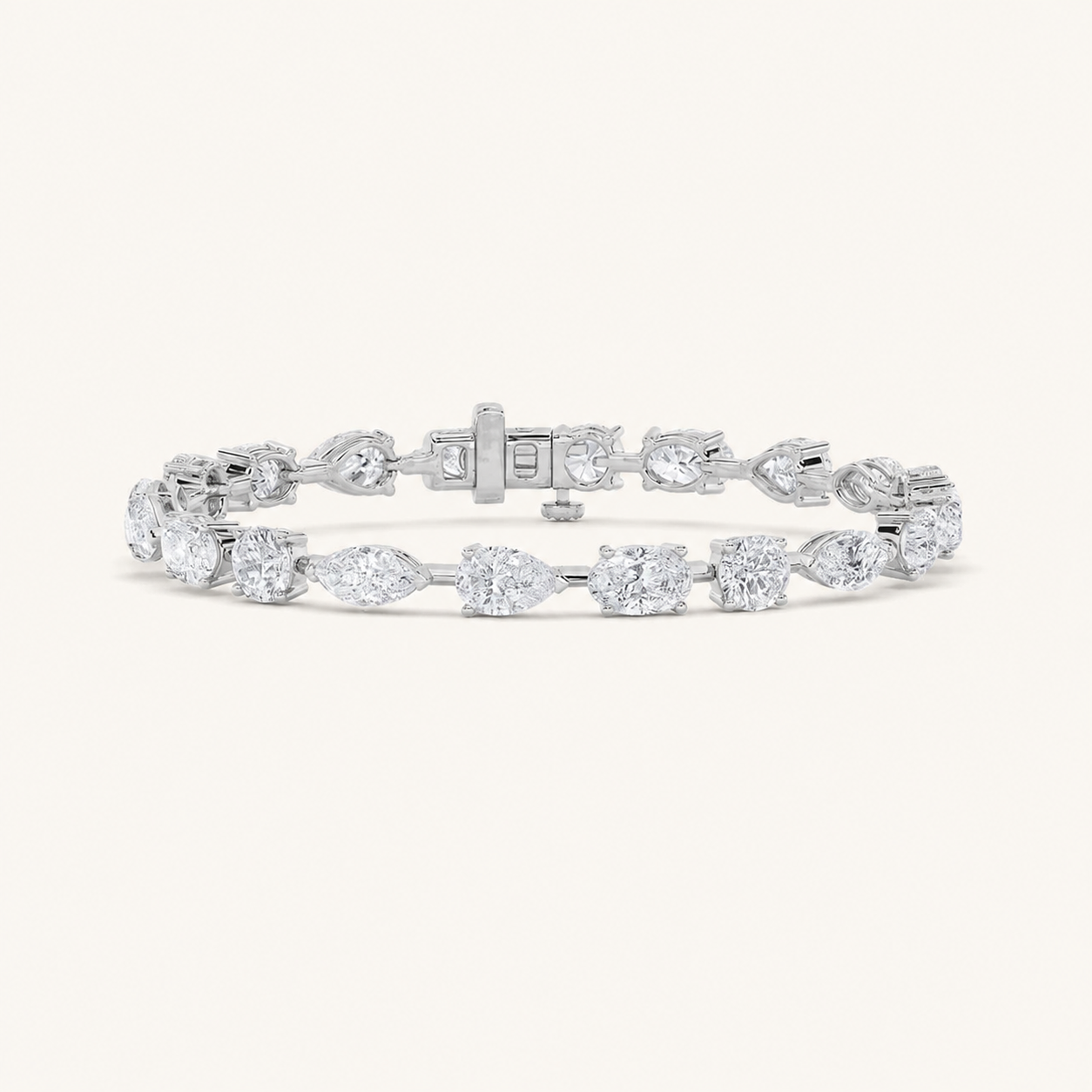 8CT Multistone lab grown diamond East & West tennis Bracelet