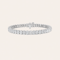 8.25CT Oval Cut Lab Grown Diamond Tennis Bracelet