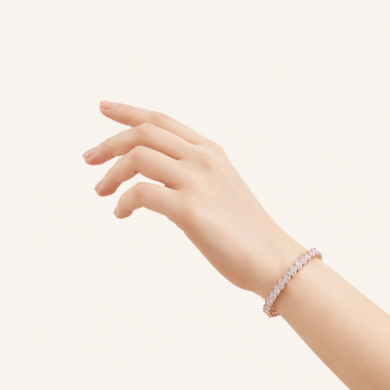 13CT Marquise Cut Lab Grown Diamond Tennis Bracelet