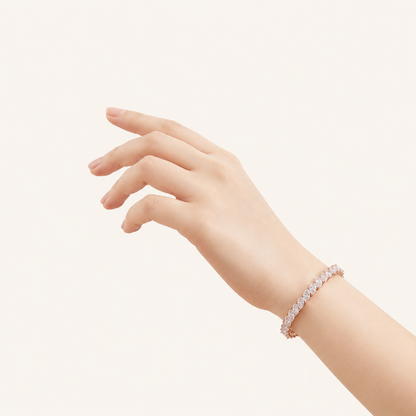13CT Marquise Cut Lab Grown Diamond Tennis Bracelet