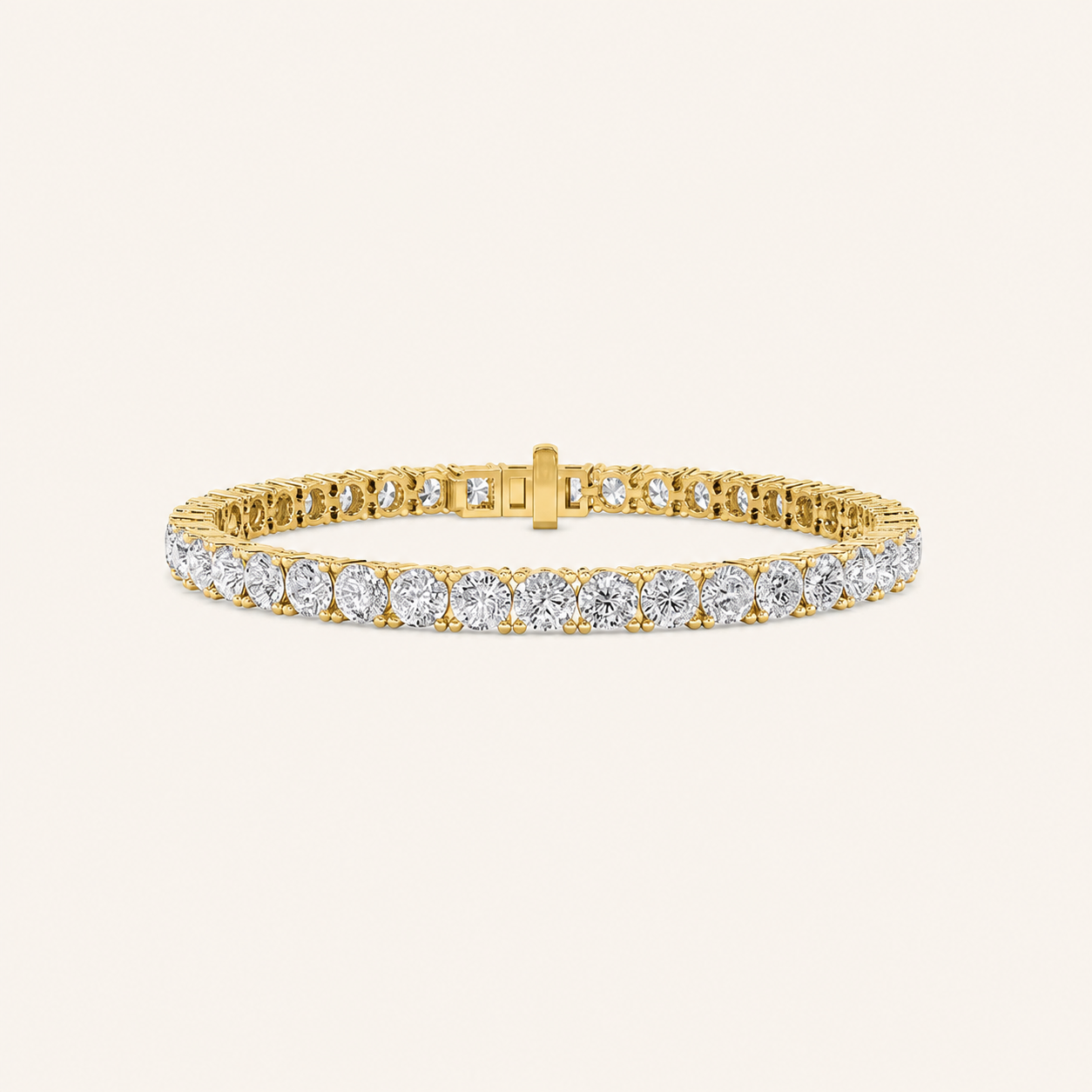13CT Round Cut Lab Grown Diamond Tennis Bracelet