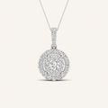 0.50CT Round Cut Lab Grown Diamond Pendant Necklace