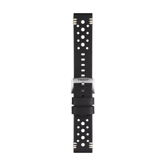 Tissot Official Black Leather Strap Lugs 22 mm 1
