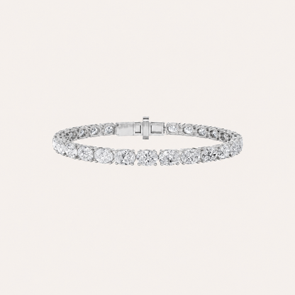 7.5CT Oval Cut Lab Grown Diamond East & West Tennis Bracelet