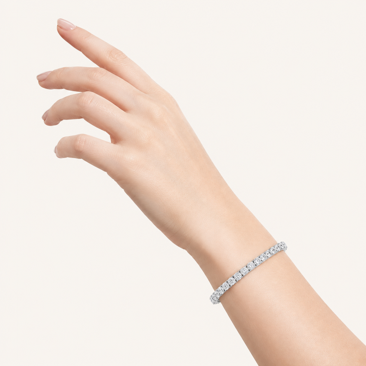 13CT Round Cut Lab Grown Diamond Tennis Bracelet