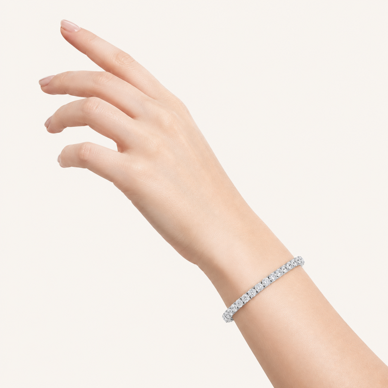13CT Round Cut Lab Grown Diamond Tennis Bracelet