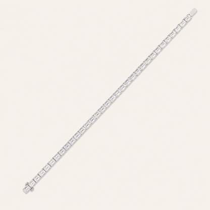 27CT Radiant Cut Lab Grown Diamond East West Tennis Bracelet