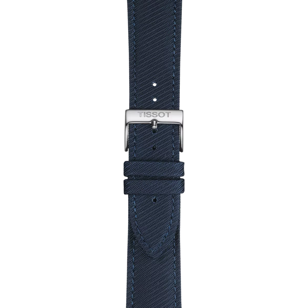 Tissot Official Blue Textile Strap Lugs 22 mm 2