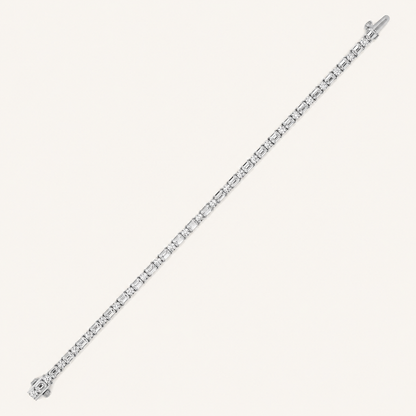7CT Emerald And Round Cut Lab Grown Diamond Bracelet