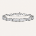 27CT Radiant Cut Lab Grown Diamond East West Tennis Bracelet