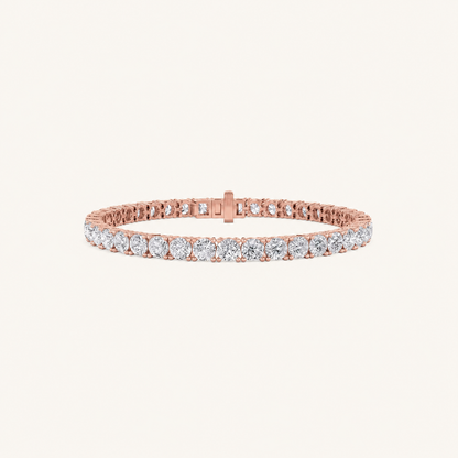 14CT Round Cut Lab Grown Diamond Tennis Bracelet