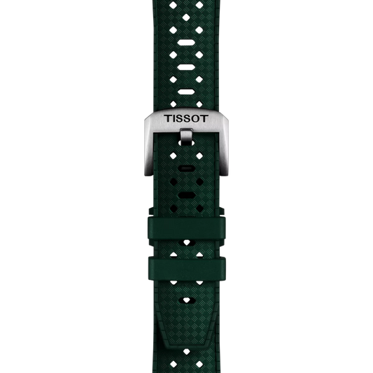 Tissot Official Green Rubber Strap Lugs 20mm 2