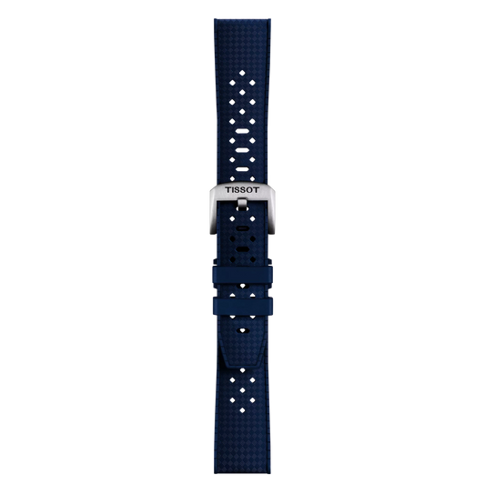 Tissot Official Blue Rubber Strap Lugs 20mm 1