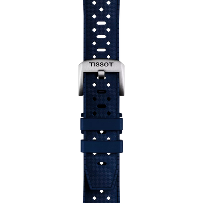 Tissot Official Blue Rubber Strap Lugs 20mm 2
