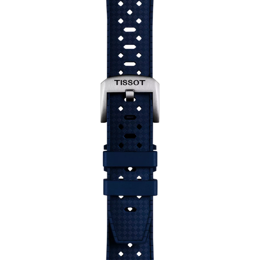 Tissot Official Blue Rubber Strap Lugs 20mm 2