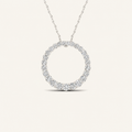 1.00CT Round Cut Lab Grown Diamond Pendant