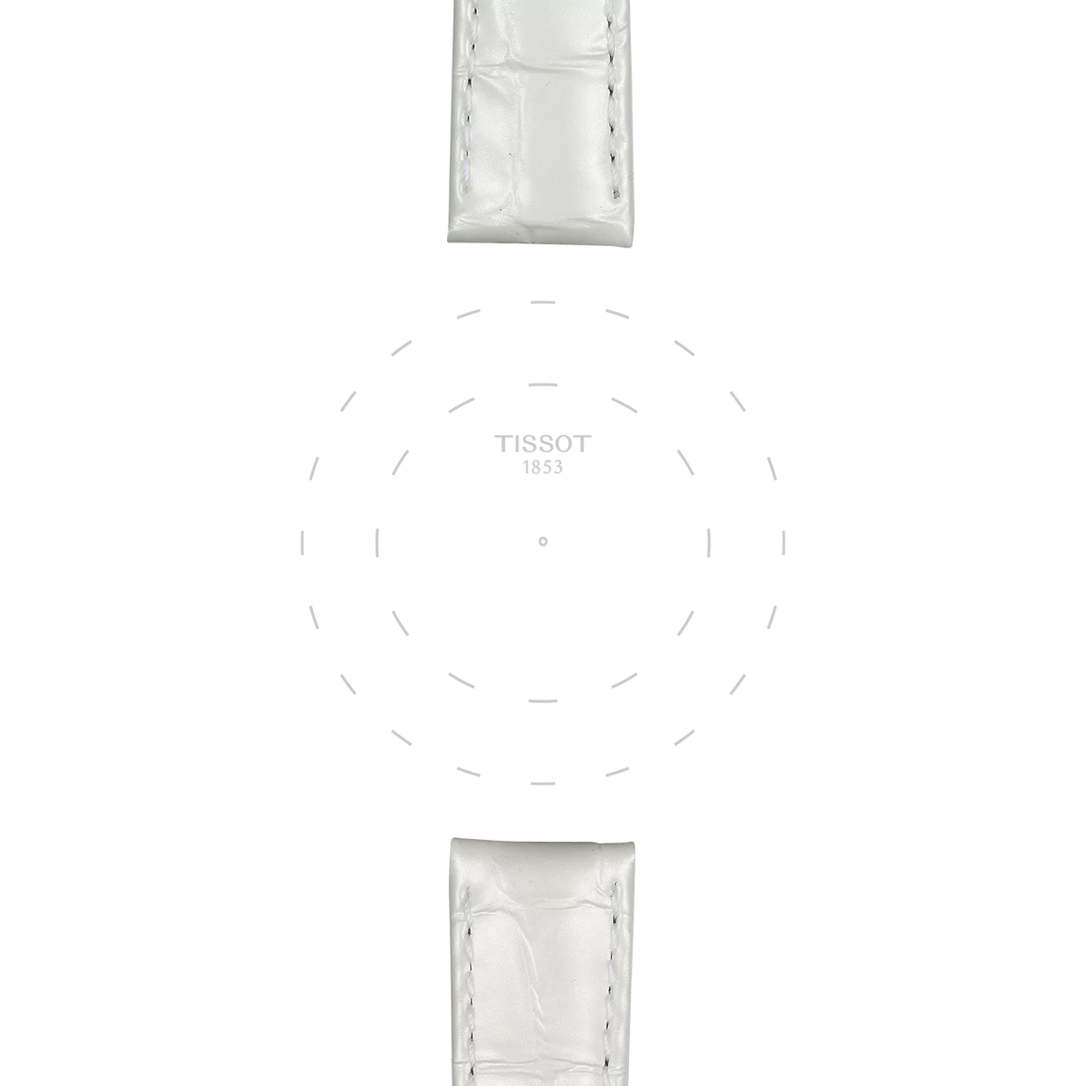 Tissot Official White Leather Strap Lugs 16 mm 3