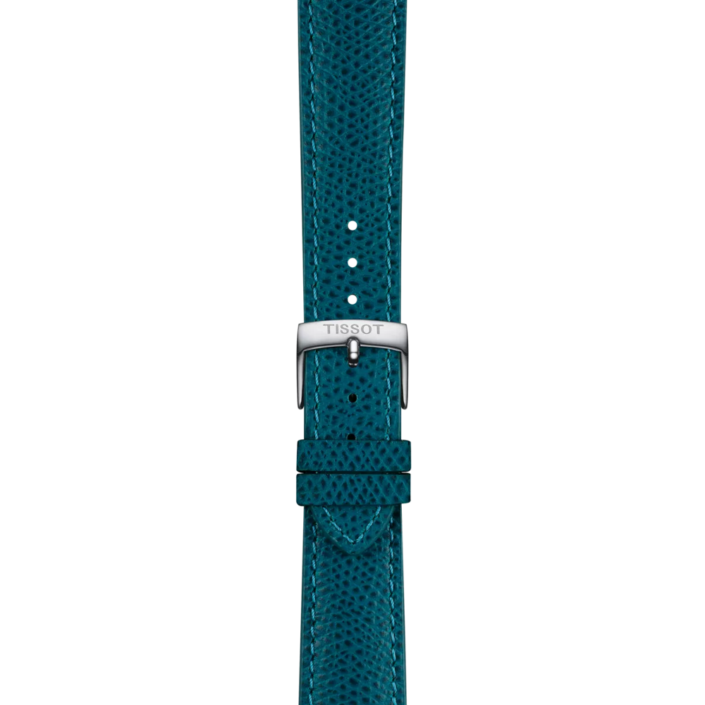 Tissot Official Turquoise Leather Strap Lugs 18 mm 2